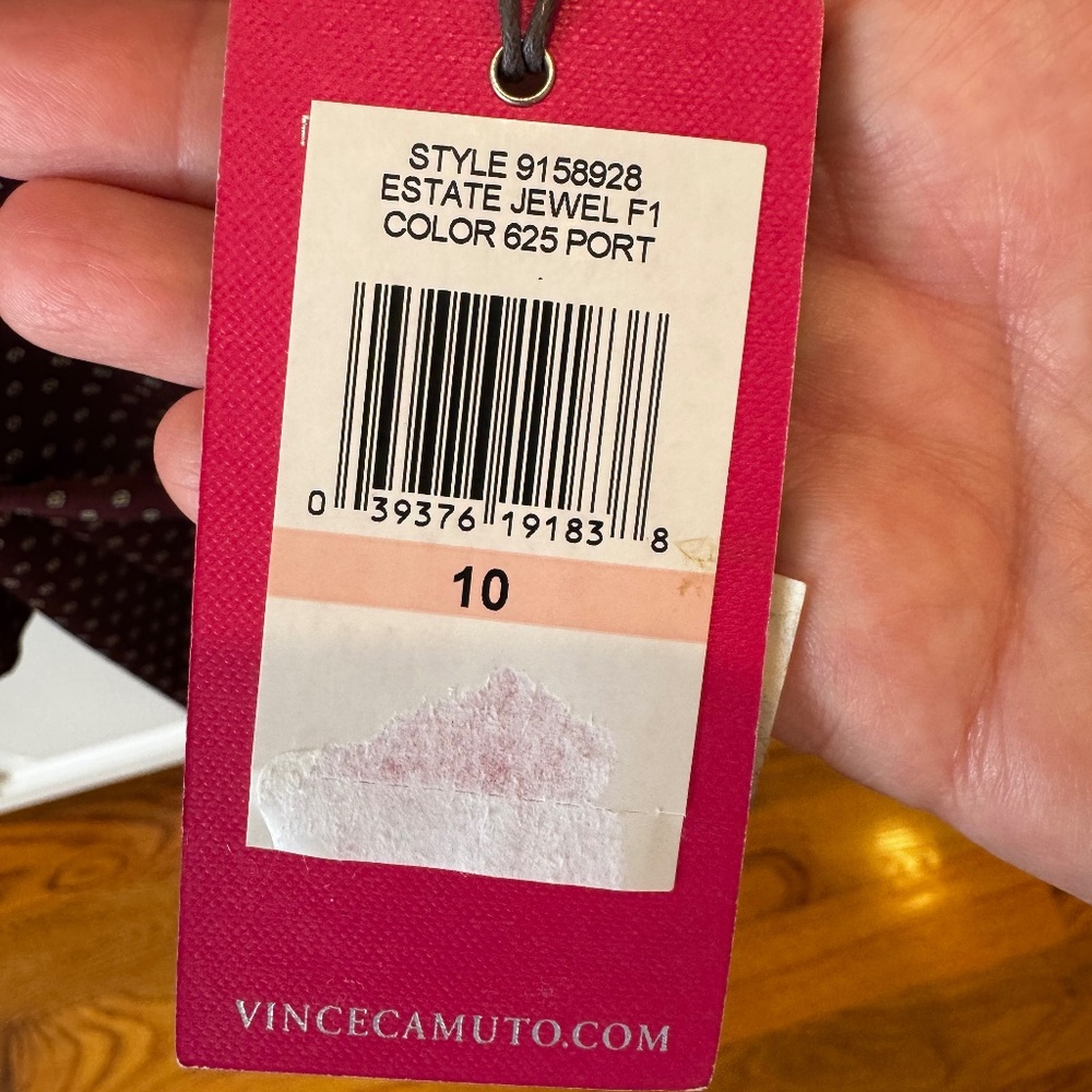 Vince Camuto maroon dress- size 10 - Picture 4 of 10